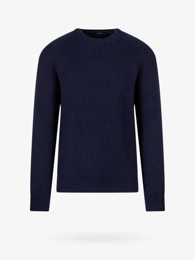 Nugnes 1920 Ribbed Cashmere Sweater In Blue