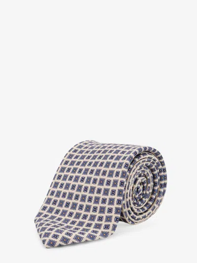 Nugnes 1920 Silk Tie In Blue