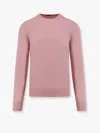 Nugnes 1920 Regular Fit Cotton Sweater In Pink