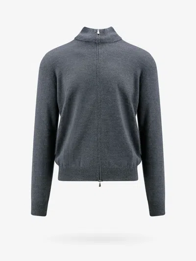Nugnes 1920 Virgin Wool Cardigan In Grey