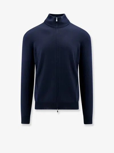 Nugnes 1920 Virgin Wool Cardigan In Blue