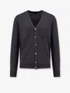 Nugnes 1920 Virgin Wool Cardigan In Gray