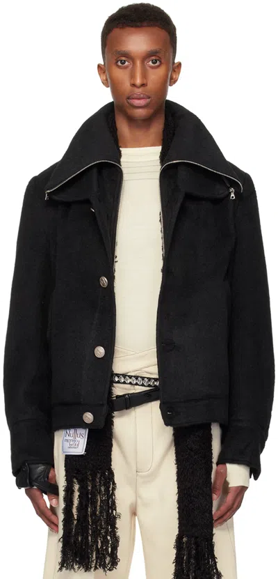 Nullus Studios Black Multi-form Aero Collar Jacket