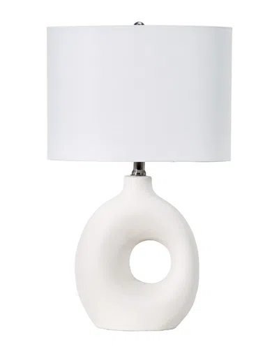Nuloom 23in Contemporary Ceramic Table Lamp In Burgundy
