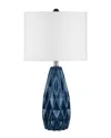 Nuloom 25in Naomi Ceramic Linen Shade Table Lamp