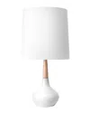 Nuloom 25in Pamela Ogee Ceramic Vase Linen Shade Table Lamp