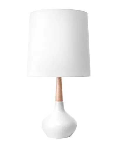 Nuloom 25in Pamela Ogee Ceramic Vase Linen Shade Table Lamp