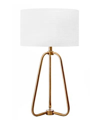 Nuloom 26in Industrial Tripod Table Lamp In Gold
