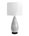 Nuloom 27in Aleja Glass & Metal Linen Shade Table Lamp