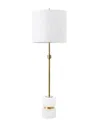Nuloom 31in Marble Mounted Chiara Linen Shade Table Lamp