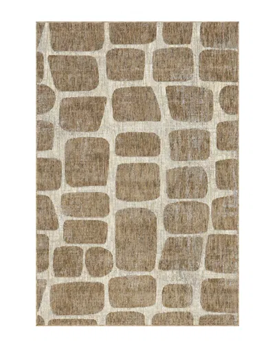 Nuloom Aadhya Modern Geometric Polyester Rug In Brown