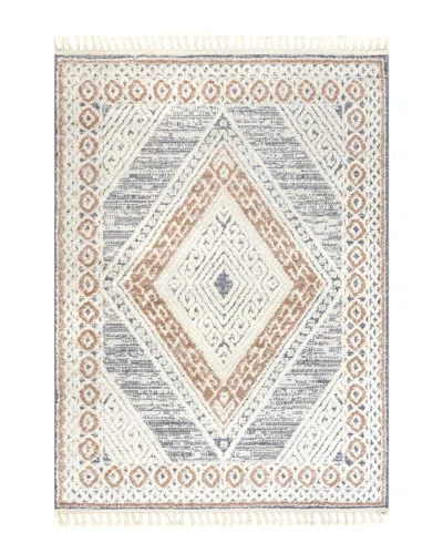 Nuloom Acacia Raised Diamond Tasseled Area Rug In Green