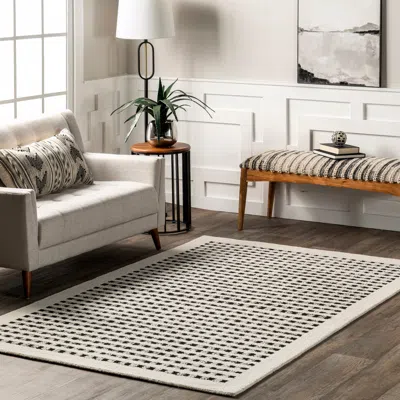 Nuloom Adahlia Checkered Wool Area Rug