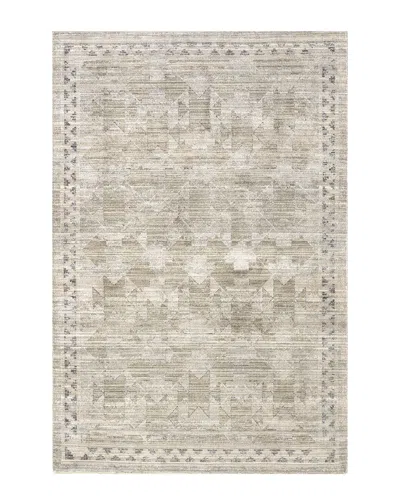Nuloom Aine Bordered Machine Washable Indoor/outdoor Rug In Beige