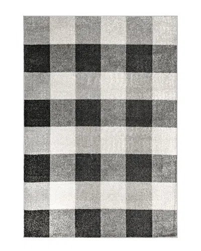 Nuloom Aisha Buffalo Plaid Rug In Grey