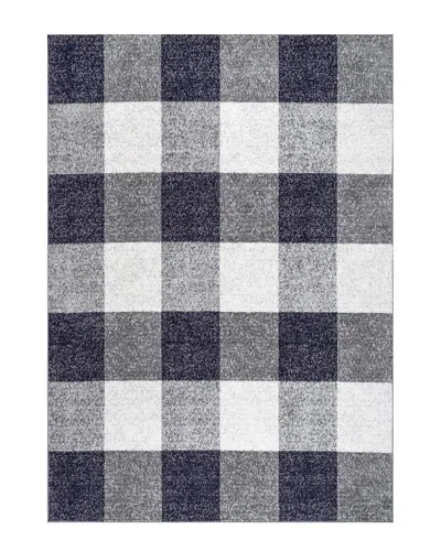 Nuloom Aisha Buffalo Plaid Rug In Navy