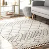 Nuloom Alara Modern Trellis Tassel Area Rug