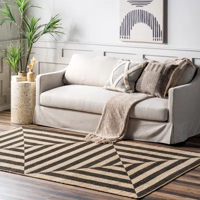 Nuloom Aleetza Modern Jute Blend Area Rug In Neutral