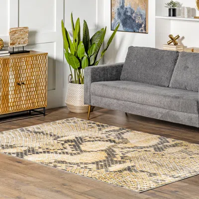 Nuloom Alexandrine Modern Snake Print Area Rug In Multi