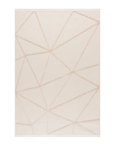 Nuloom Anica Geometric Fringe Rug In Neutral