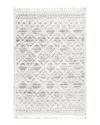 Nuloom Ansley Shaggy Lattice Tassel Rug In Beige