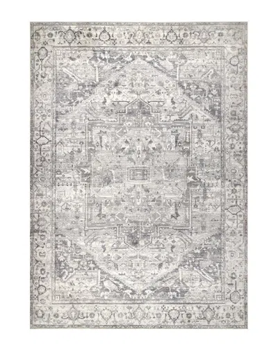Nuloom Atrium Medallion Washable Rug In Gray