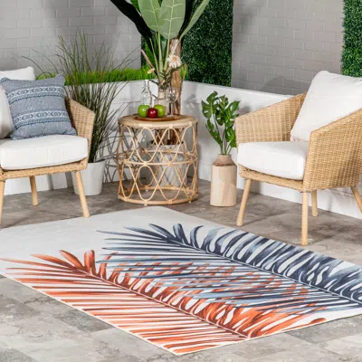 Nuloom Auri Double Palm Indoor/outdoor Machine Washable Area Rug In Multi