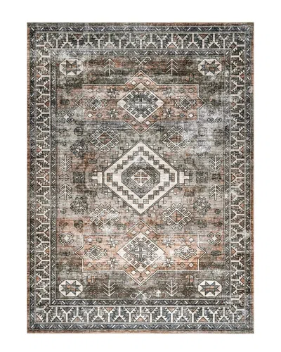 Nuloom Bowie Tribal Washable Rug In Rust