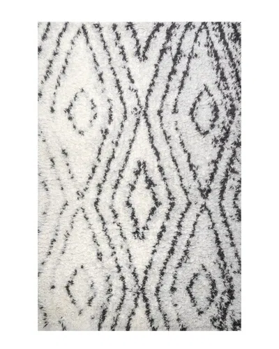 Nuloom Bristowe Diamond Cozy Soft & Fluffy Shag Rug In Beige