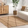 Nuloom Calanthe Abstract Geometric Jute Area Rug