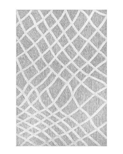 Nuloom Carly Raised Fishnet Trellis Rug In Blue