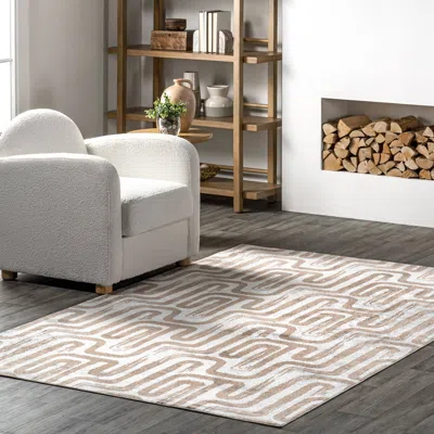 Nuloom Carmel Transitional Machine Washable Area Rug In Brown