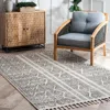 Nuloom Chenoa Striped Tribal Tassel Area Rug
