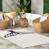 Nuloom Ciara Nautical Tail Indoor/outdoor Fringe Area Rug