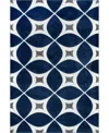 Nuloom Cine Gabriela Contemporary 7'6" X 9'6" Area Rug In Navy