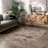Nuloom Cleora Vintage Floral Splashguard Machine Washable Area Rug