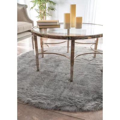 Nuloom Cloud Shag Area Rug In Brown