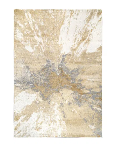 Nuloom Contemporary Abstract Gold Cyn Rug In Brown