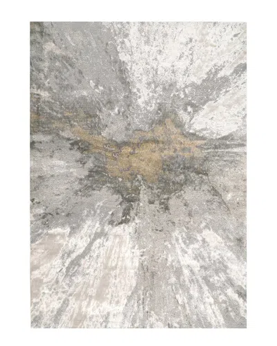 Nuloom Contemporary Abstract Cyn Rug In Silver