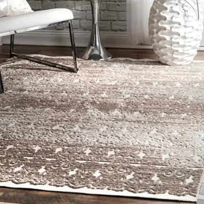 Nuloom Contemporary Carla Floral Area Rug In Brown