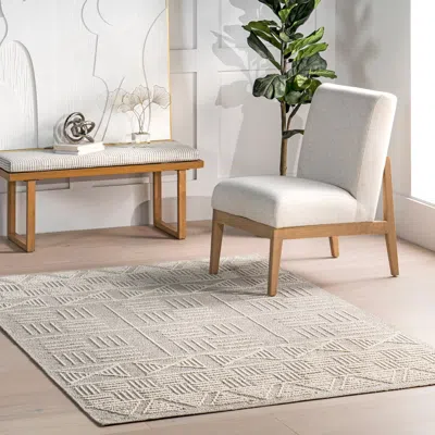 Nuloom Demetra Casual Geometric Area Rug In Neutral