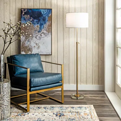 Nuloom Dexter 60" Metal Floor Lamp In Neutral