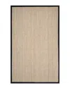 Nuloom Discontinued  Larnaca Seagrass Herringbone Rug In Black