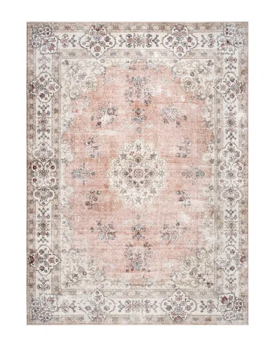 Nuloom Ren Vintage Washable Rug In Peach
