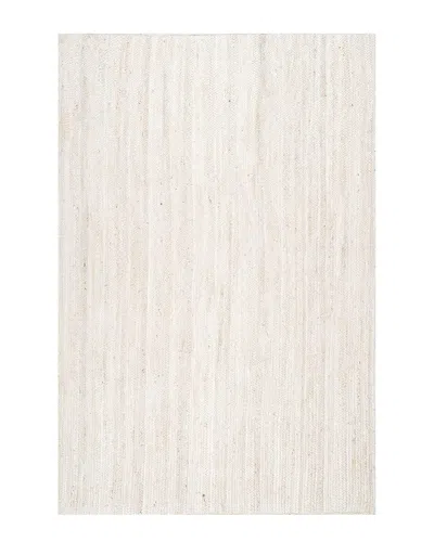 Nuloom Discontinued  Rigo Hand Woven Jute Natural Fiber Rug In Neutral