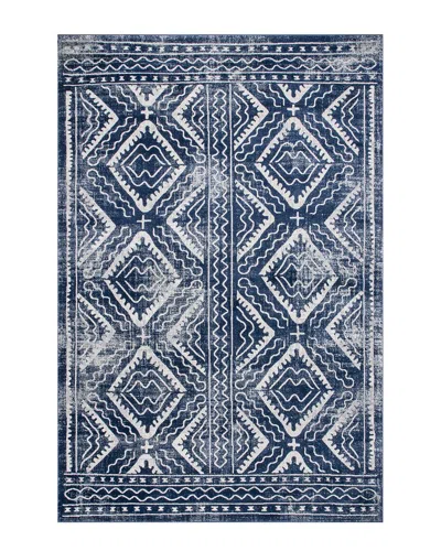 Nuloom Discontinued  Spencer Aztec Trellis Rug In Blue