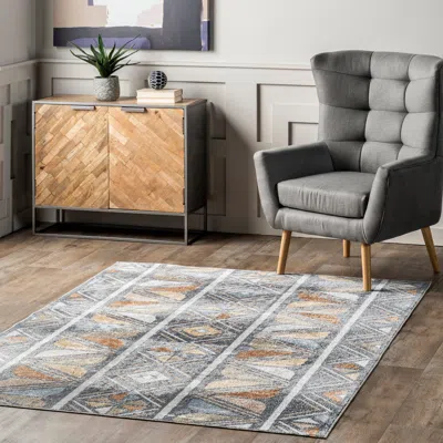 Nuloom Dolina Tribal Stripes Machine Washable Area Rug In Multi