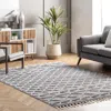 Nuloom Dottie Soft Shaggy Textured Trellis Tassel Area Rug