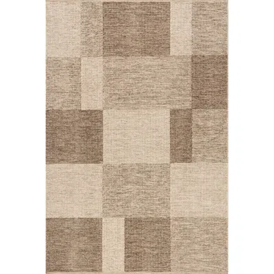 Nuloom Eldora Contemporary Checkered Jute Area Rug In Brown