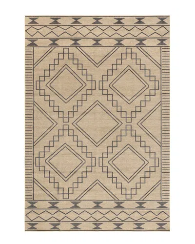 Nuloom Elin Moroccan Border Easy-jute Machine Washable Area Rug In Beige
